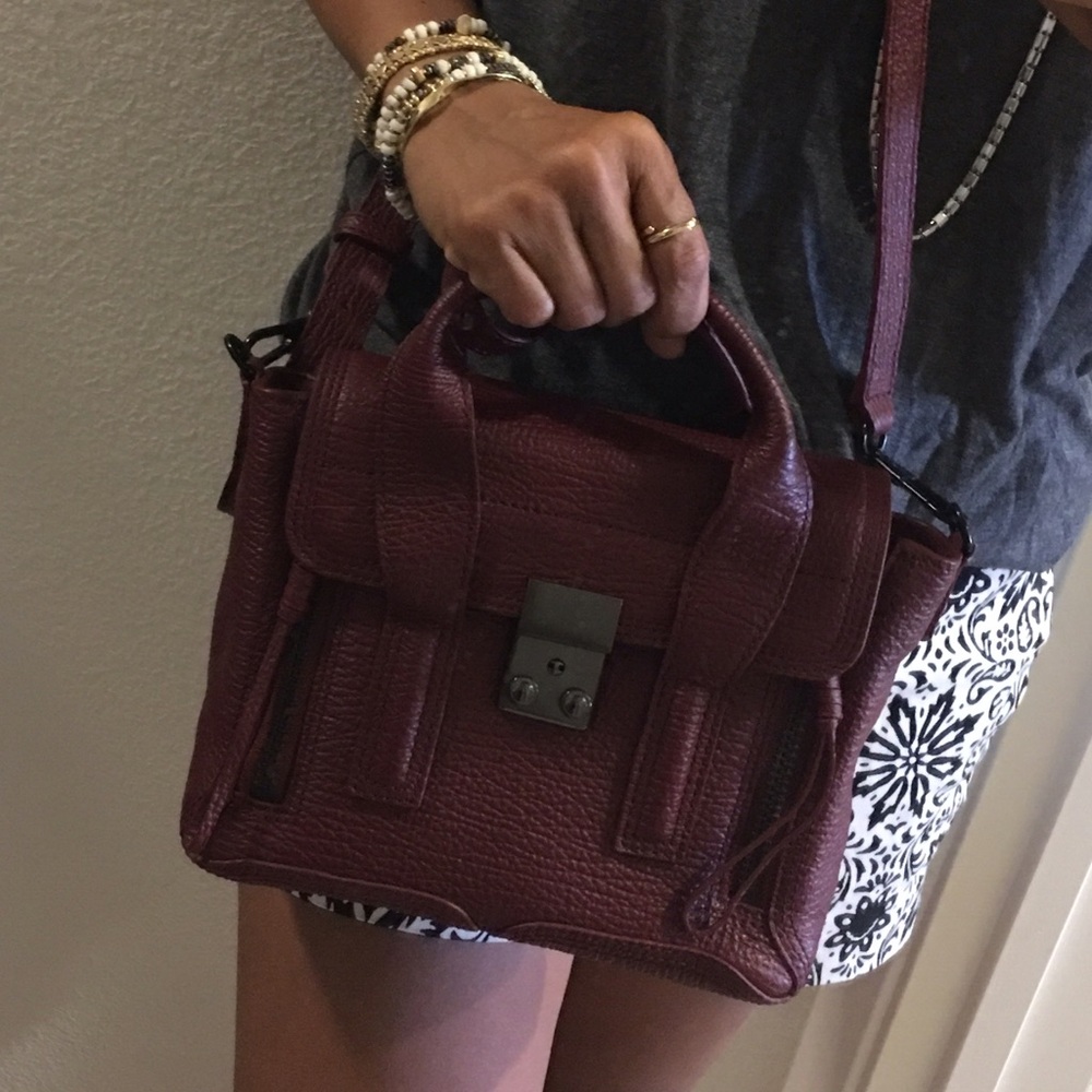 Philip Lim Mini Pashli Satchel in Oxblood - Picture 3 of 4
